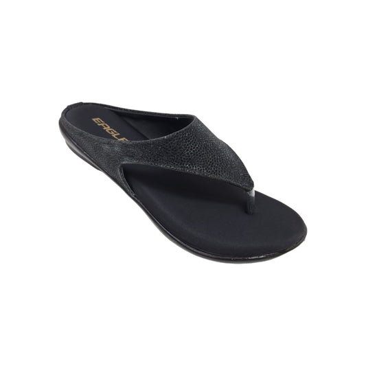 KI-168-F Black Ladies Flats